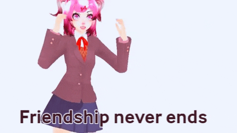 Sakuraaa_Chaaan giphygifmaker mmd ddlc natsuki GIF