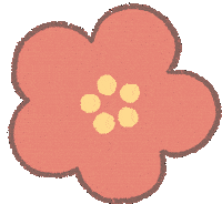 花 Plum Blossoms Sticker