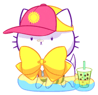 Bubble Tea Swimming Sticker by shourimajo