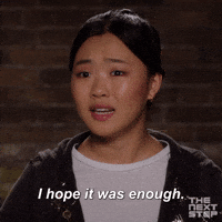 I Hope It Was Enough