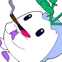 Crypto Smoking Sticker by Magic Eden