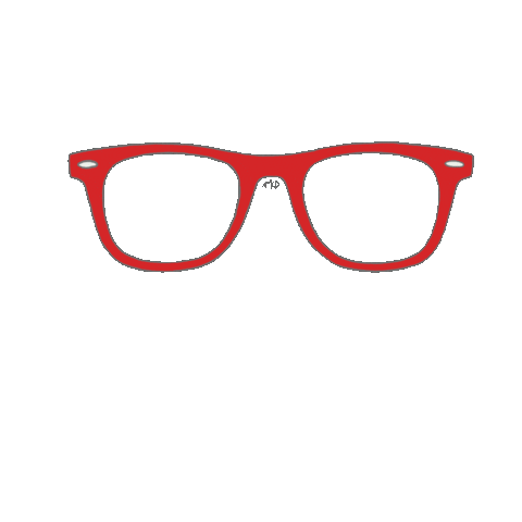 Glasses Hipster Sticker