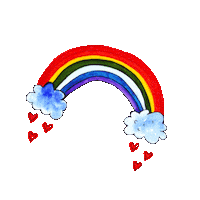 belmonili rainbow happy rainbow bel monili belmonili Sticker