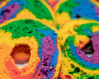 THBBagelsDeli rainbow pride bagels thb GIF