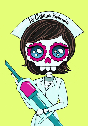 Skull Inject GIF by La Catrina Bohemia