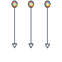 Wachstumstracker arrows pfeile wachstumstracker 3 arrows Sticker