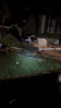 Debris Litters Clearwater Neighborhood After Tornados Rip Through Western Florida