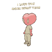 I Love You Heart Sticker by LT3 Creations