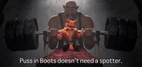 Puss In Boots Doesn't Need A Spotter
