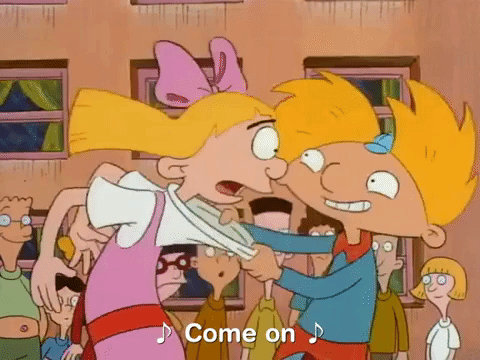 hey arnold nick splat GIF