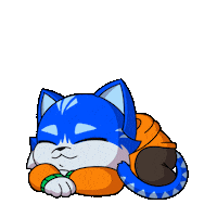Tired Cat Sticker by Toshithecat
