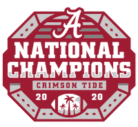 National Champions Alabama Sticker by College Colors Day
