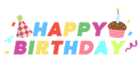 Celebrate Happy Birthday Sticker by greentopgifts