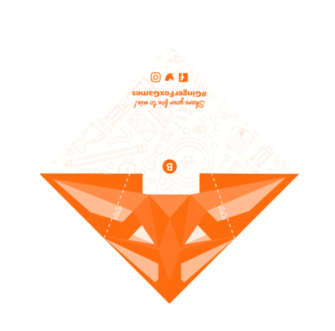 game night origami Sticker by Ginger Fox