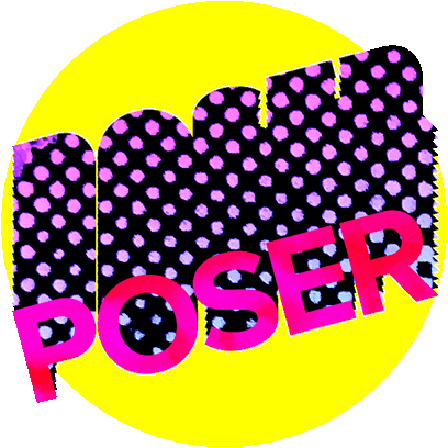 Flashback Poser Sticker