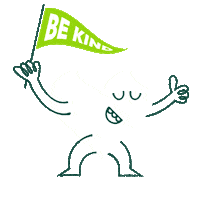 Be Kind Volunteer Sticker by GiveBesa