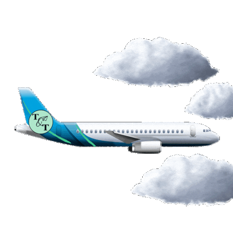 Holiday Flying Sticker by Travel & Treasures