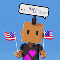 Memorial Day Usa GIF by Meebits