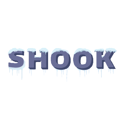 shocked snow Sticker by Ardene