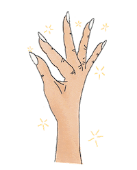 hand Sticker by The Nailscape