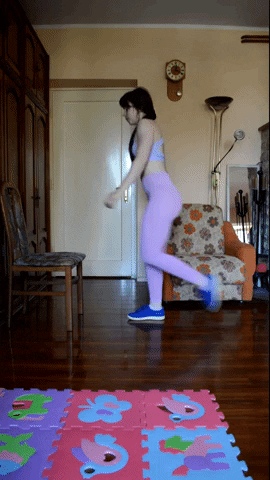 Monakraljica giphygifmaker home workout hybrid exercise GIF