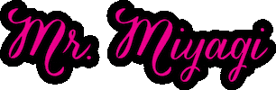 MrMiyagiMelbourne pink neon restaurant japanese Sticker