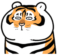 Tiger Yes Sticker by Bu2ma