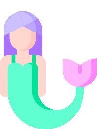 Girl Floating Sticker by Matt Crump