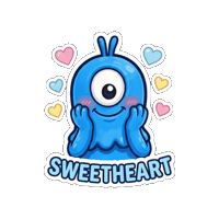 Heart Love Sticker by Momo & Tulus
