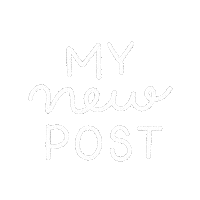 naripan new text white post Sticker
