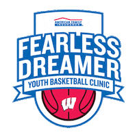 Uw Badgers Youth Basketball Sticker by American Family Insurance