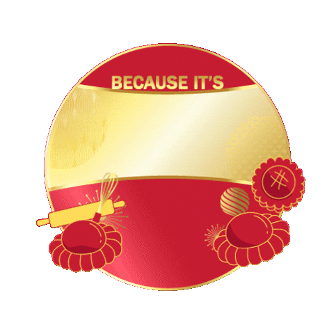 Baking Chinese New Year Sticker by KITKATMalaysia