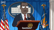 Talking Look Around GIF by Adult Swim