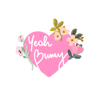 heart love Sticker by Yeah Bunny