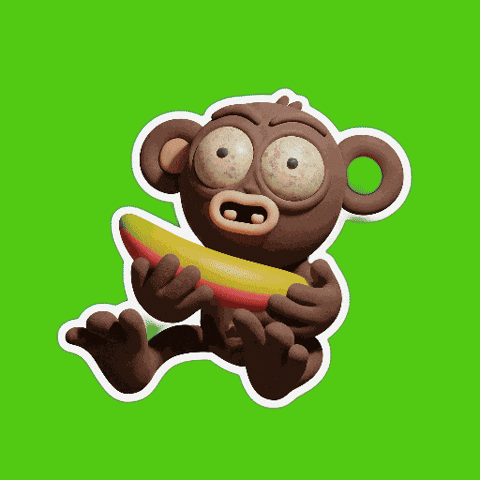 Hungry Monkey GIF
