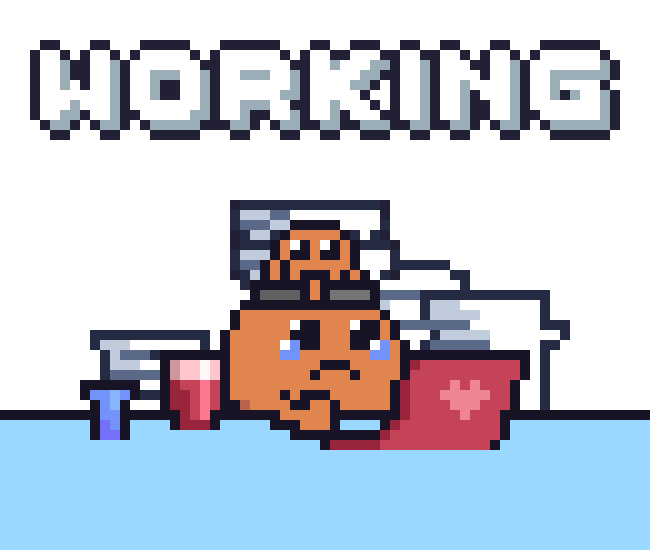 Sad Work Sticker by Potatozzz by 9GAG