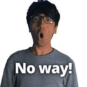 No Way Wow Sticker