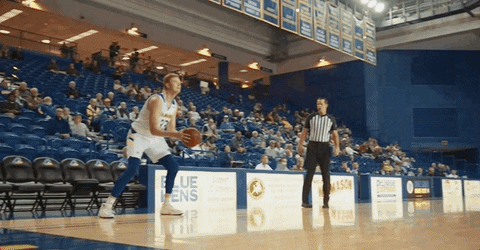 3-Point Basketball GIF by Delaware Blue Hens