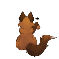 Cophelie fox coeurs renard cophelie Sticker