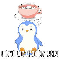 Tired Good Morning Sticker by Pudgy Penguins