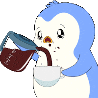 Tired Good Morning Sticker by Pudgy Penguins