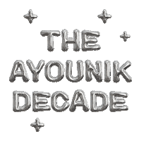 Theayounikdecade Sticker by Ayounik by Damia Frangie