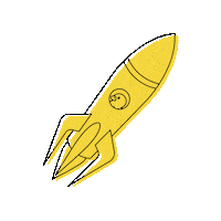 Rocket Universe Sticker by fireup.pro