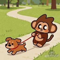 Dog Pulling GIF by Chimpers