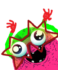 Happy Crazy Eyes Sticker by ANIFILM