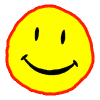 Happy House Sticker by Bent Rushmore