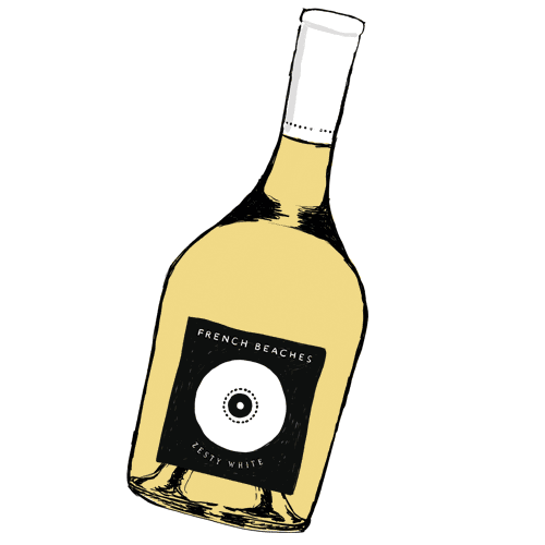 Frenchbeaches party cheers wine rose Sticker