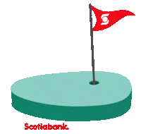 Scotiabank_DO sport team golf bank Sticker