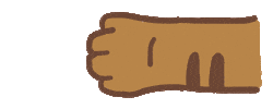 Cat Hand Sticker