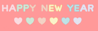 New Year Hearts GIF